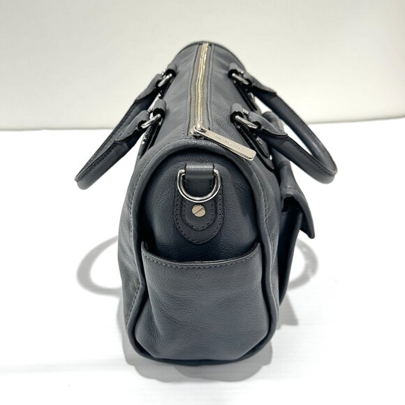 Michael Kors Margo Slate Grey Satchel Detachable Crossbody Strap EUC - Picture 3 of 13